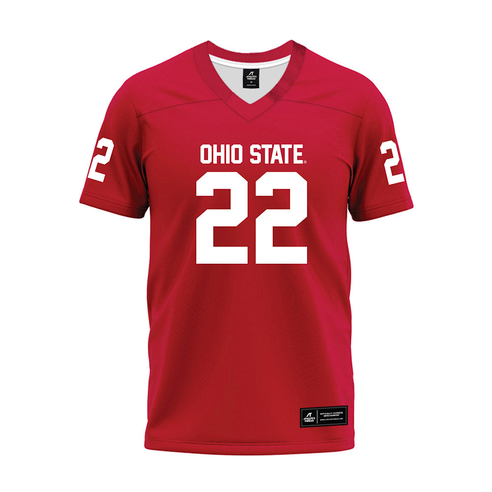 Ohio State - NCAA Football : Calvin Simpson-Hunt - Red Premium Football Jersey-0
