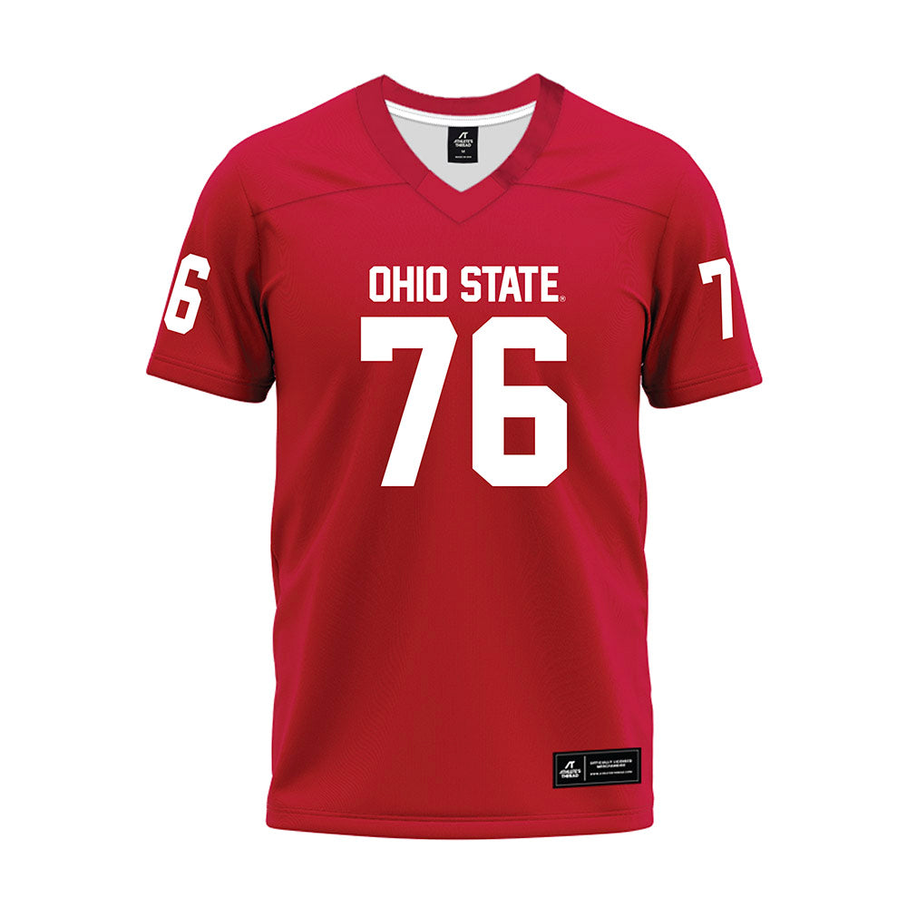 Ohio State - NCAA Football : Jake Cook - Red Premium Football Jersey-0