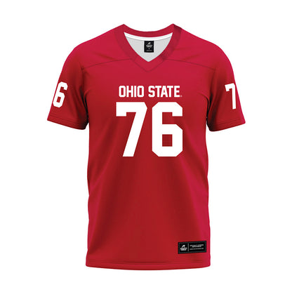 Ohio State - NCAA Football : Jake Cook - Red Premium Football Jersey-0