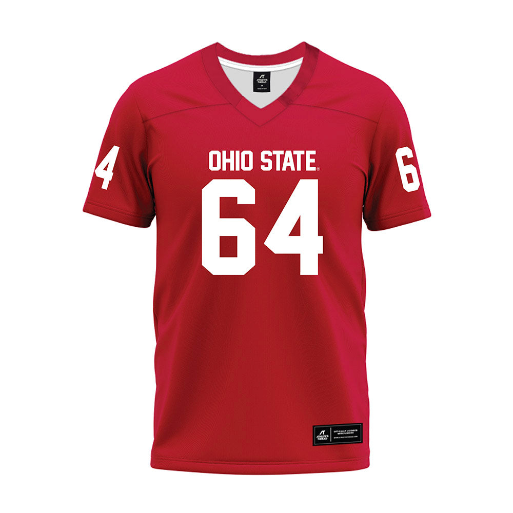 Ohio State - NCAA Football : Simon Lorentz - Red Premium Football Jersey-0