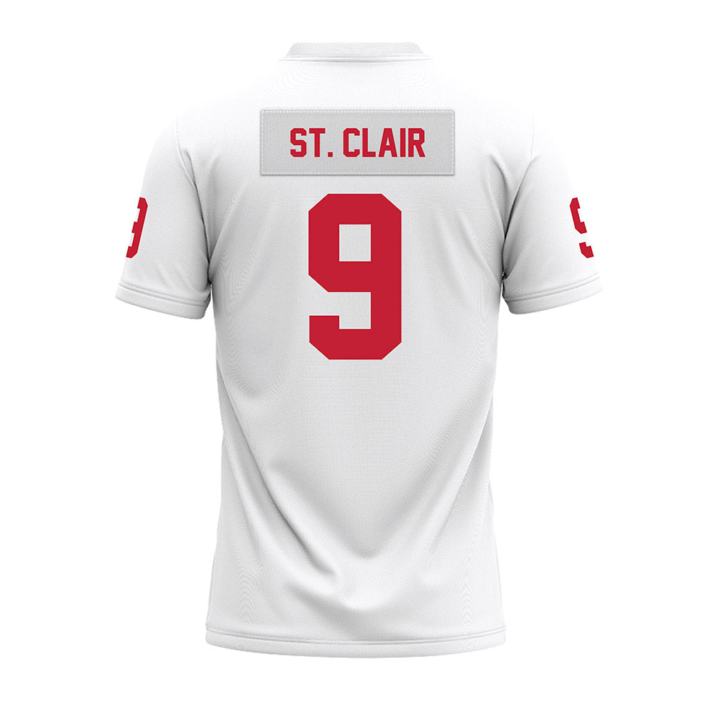 Ohio State - NCAA Football : Tavien St. Clair - White Premium Football Jersey-1