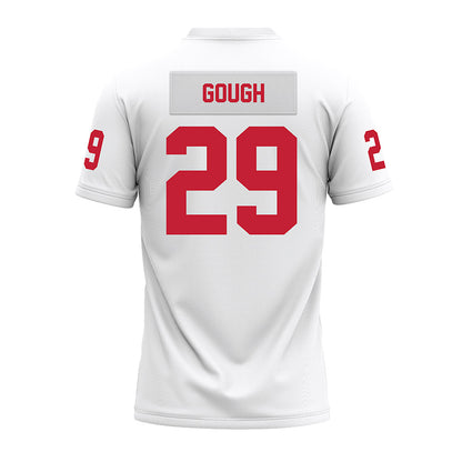 Ohio State - NCAA Football : Glorien Gough - White Premium Football Jersey-1