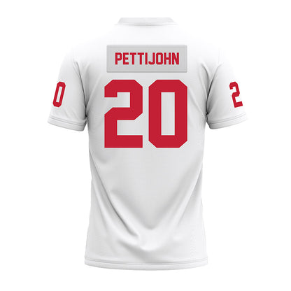 Ohio State - NCAA Football : Riley Pettijohn - White Premium Football Jersey-1