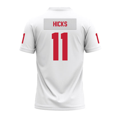 Ohio State - NCAA Football : CJ Hicks - White Premium Football Jersey-1