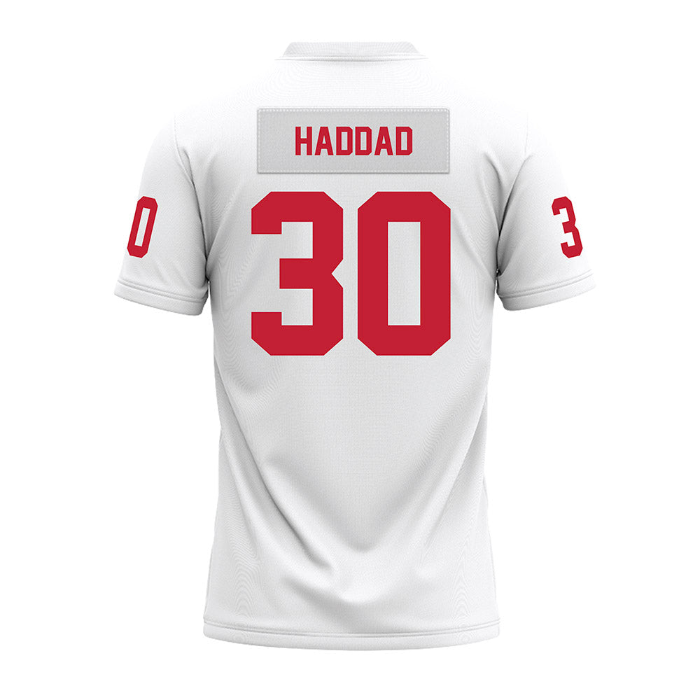 Ohio State - NCAA Football : Cody Haddad - White Premium Football Jersey-1