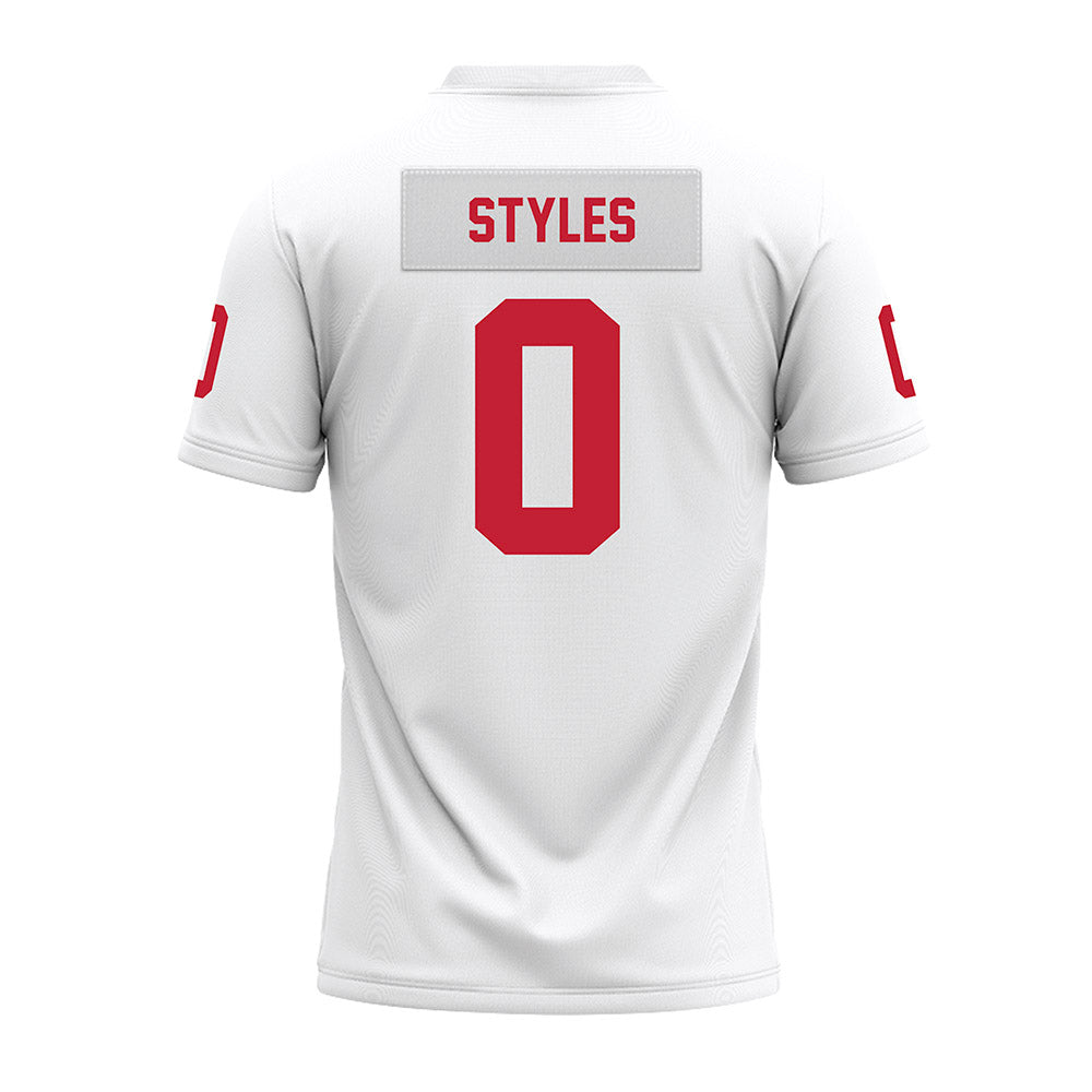 Ohio State - NCAA Football : Sonny Styles - White Premium Football Jersey-1
