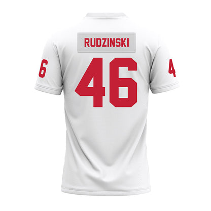 Ohio State - NCAA Football : Ryan Rudzinski - White Premium Football Jersey-1