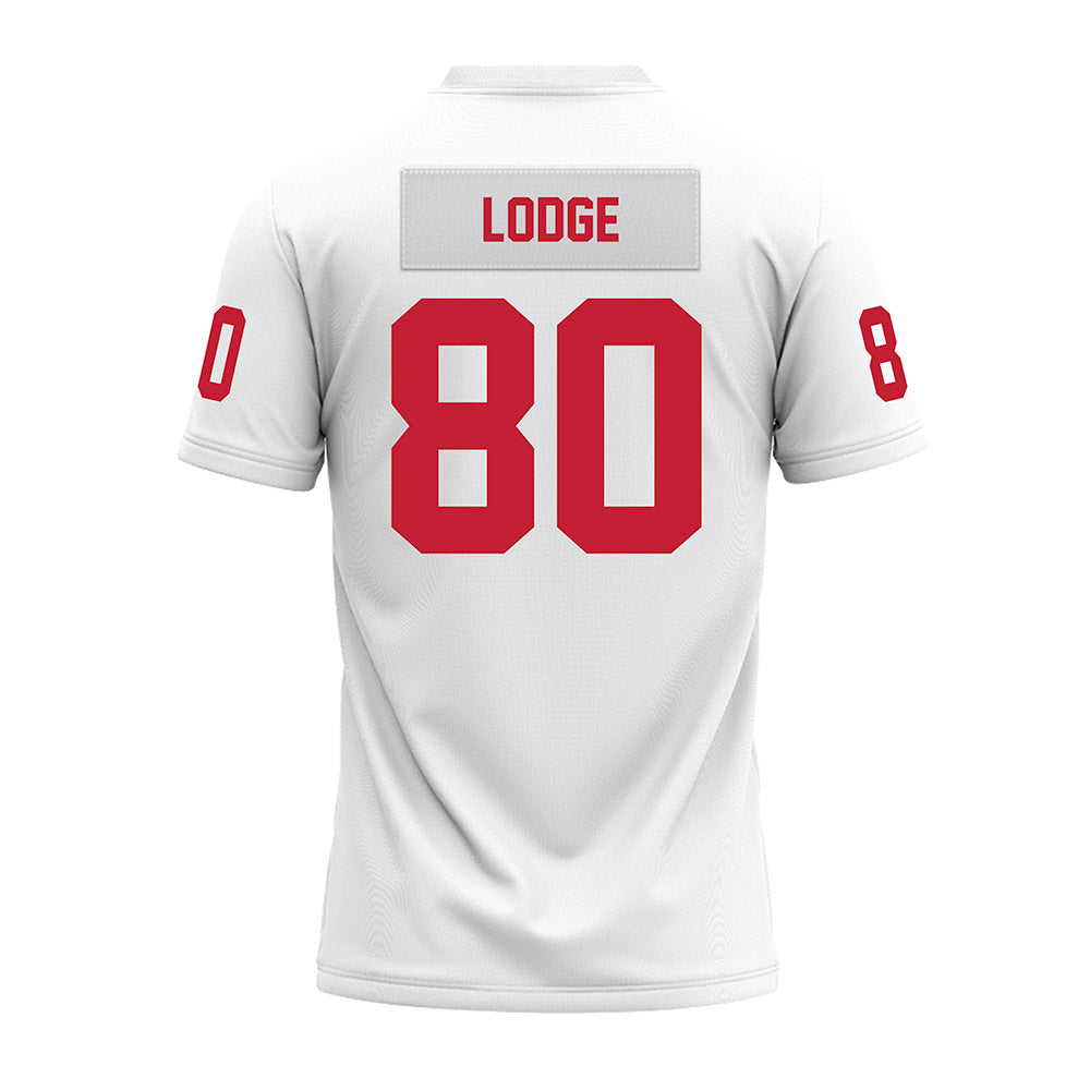 Ohio State - NCAA Football : Shawn Lodge - White Premium Football Jersey-1