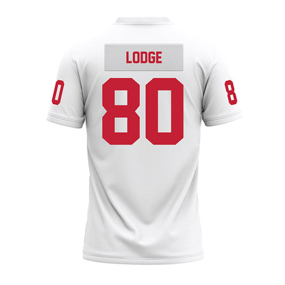 Ohio State - NCAA Football : Shawn Lodge - White Premium Football Jersey-1