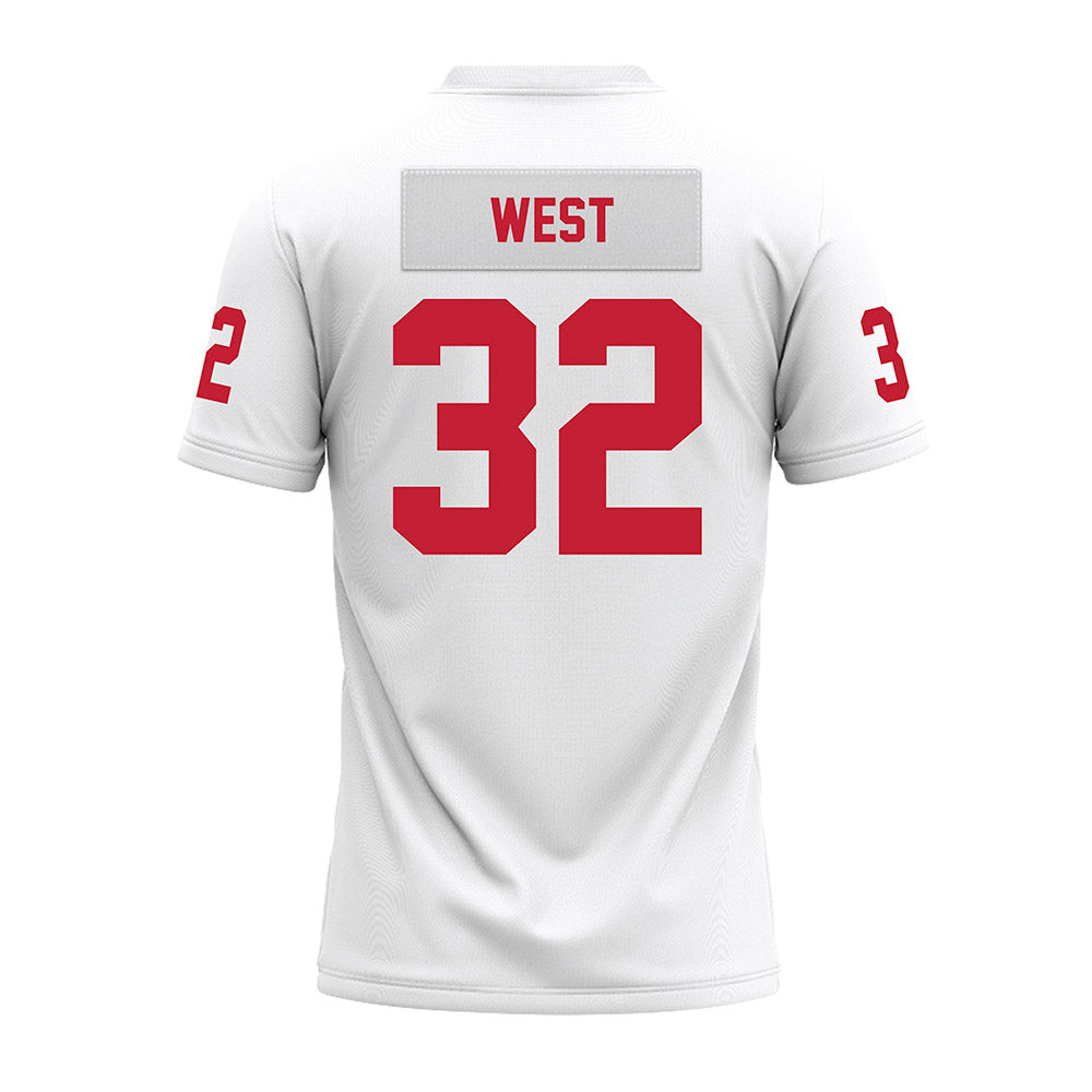 Ohio State - NCAA Football : Isaiah West - White Premium Football Jersey-1