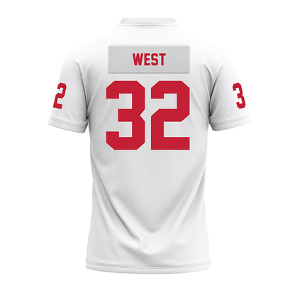 Ohio State - NCAA Football : Isaiah West - White Premium Football Jersey-1