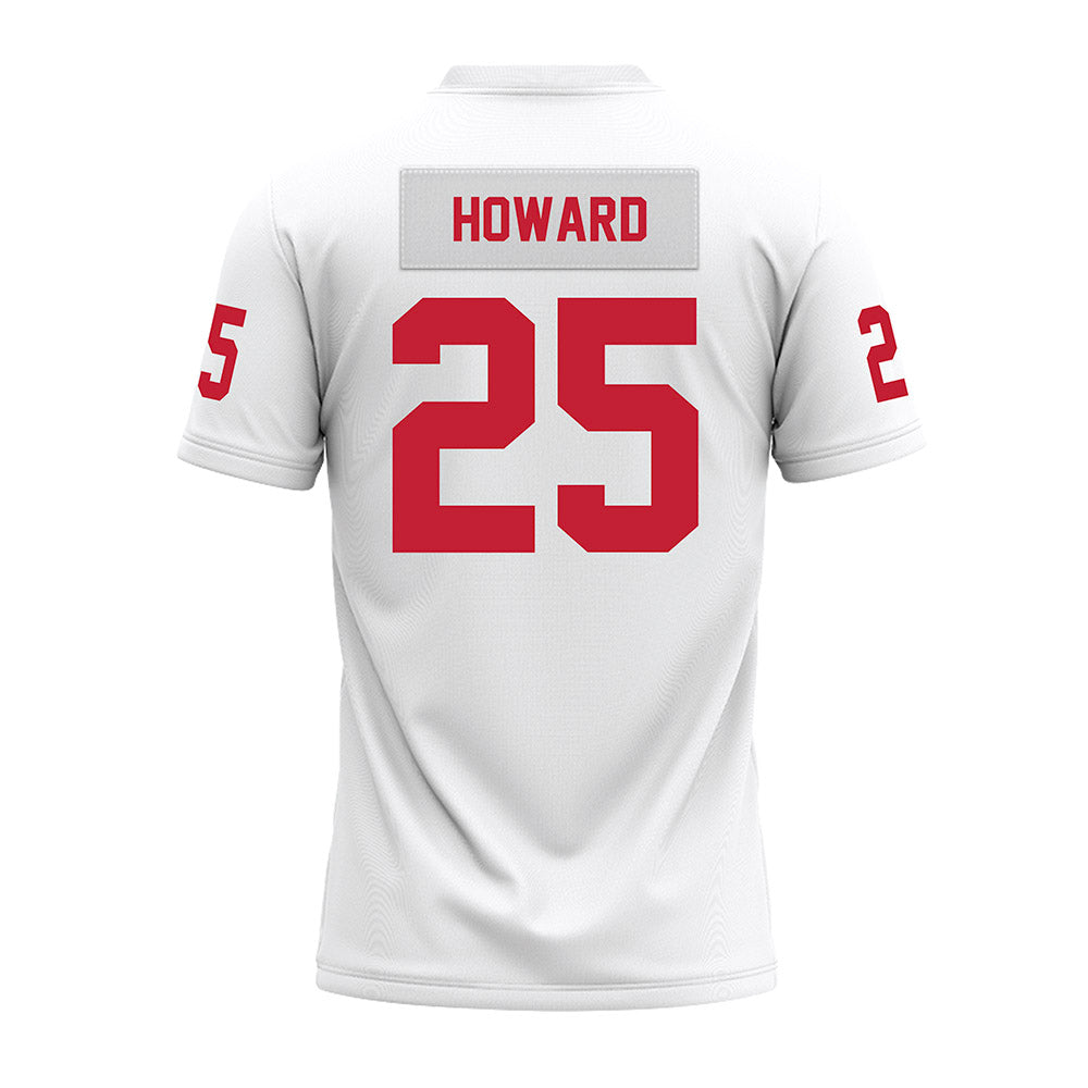 Ohio State - NCAA Football : Ty Howard - White Premium Football Jersey-1