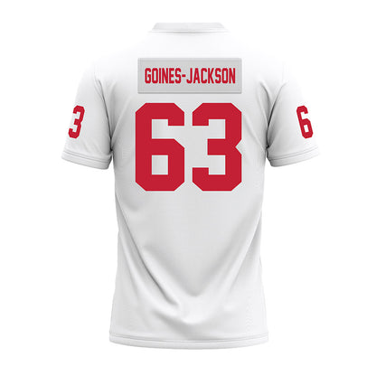 Ohio State - NCAA Football : Julian Goines-Jackson - White Premium Football Jersey-1