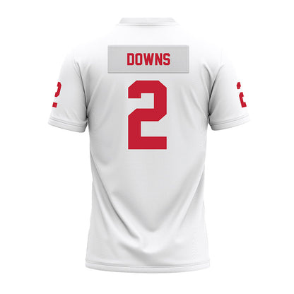 Ohio State - NCAA Football : Caleb Downs - White Premium Football Jersey-1