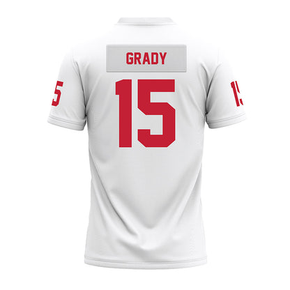 Ohio State - NCAA Football : Zion Grady - White Premium Football Jersey-1