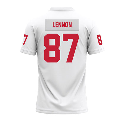 Ohio State - NCAA Football : Brody Lennon - White Premium Football Jersey-1