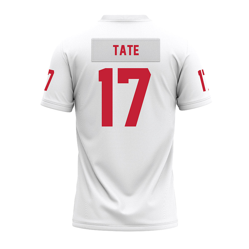 Ohio State - NCAA Football : Carnell Tate - White Premium Football Jersey-1