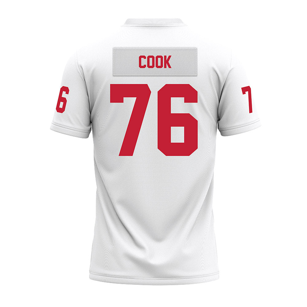 Ohio State - NCAA Football : Jake Cook - White Premium Football Jersey-1
