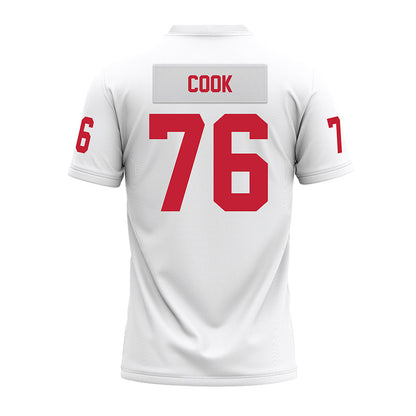 Ohio State - NCAA Football : Jake Cook - White Premium Football Jersey-1