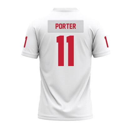 Ohio State - NCAA Football : Quincy Porter - White Premium Football Jersey-1