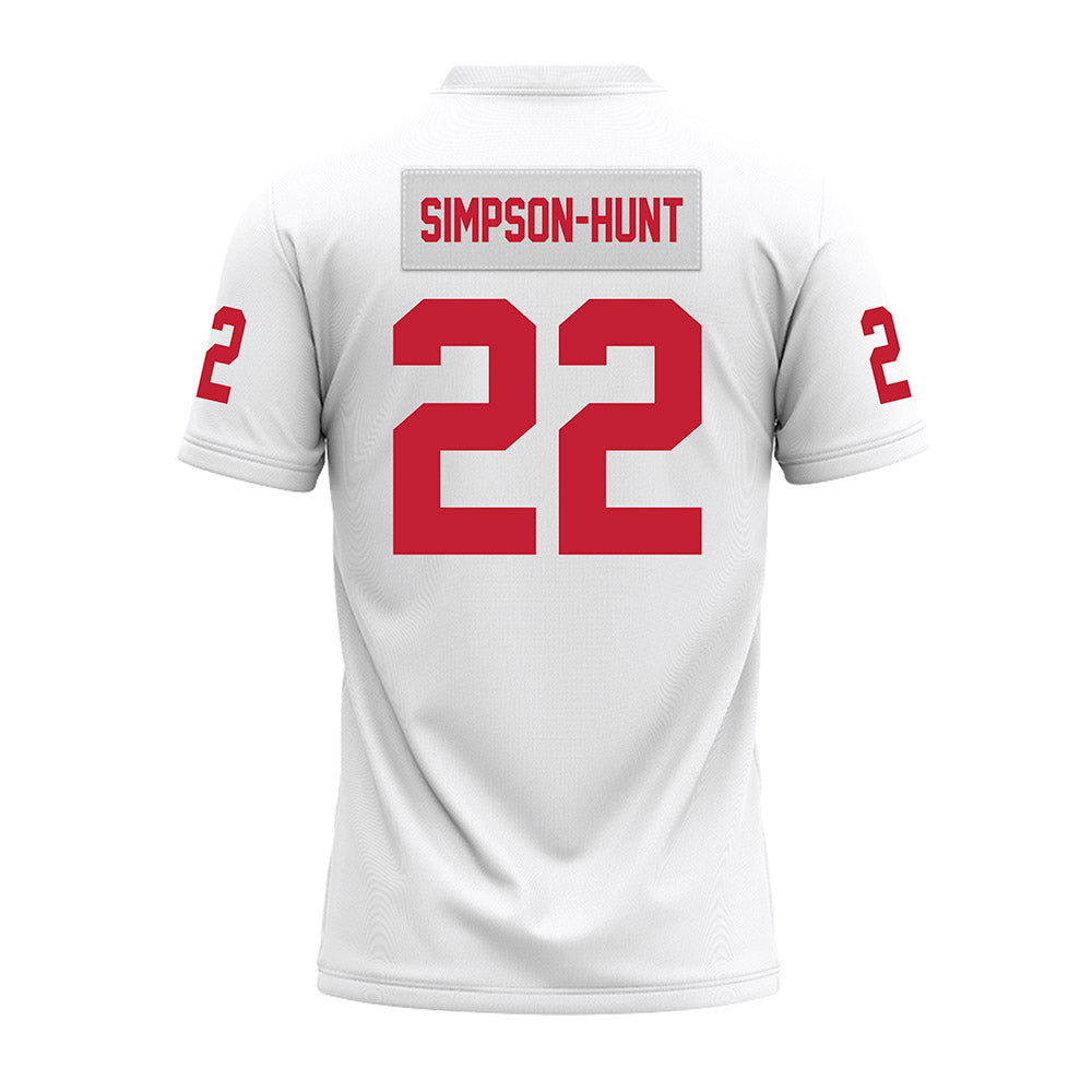Ohio State - NCAA Football : Calvin Simpson-Hunt - White Premium Football Jersey-1