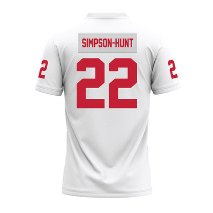 Ohio State - NCAA Football : Calvin Simpson-Hunt - White Premium Football Jersey-1