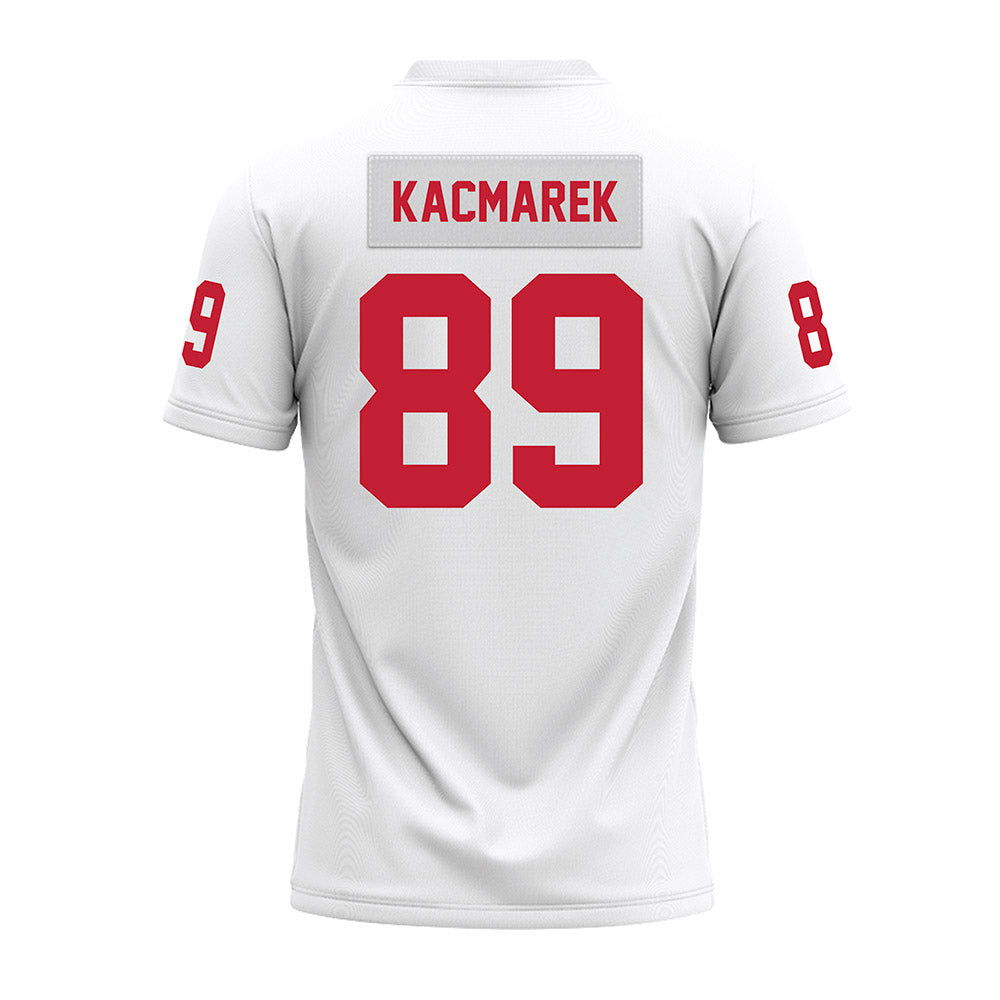 Ohio State - NCAA Football : Will Kacmarek - White Premium Football Jersey-1