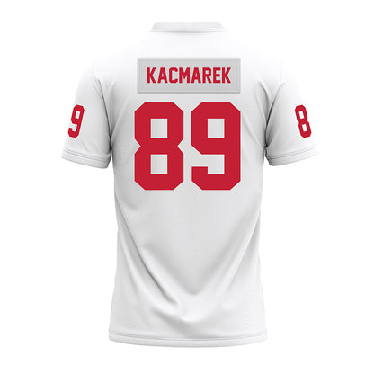 Ohio State - NCAA Football : Will Kacmarek - White Premium Football Jersey-1