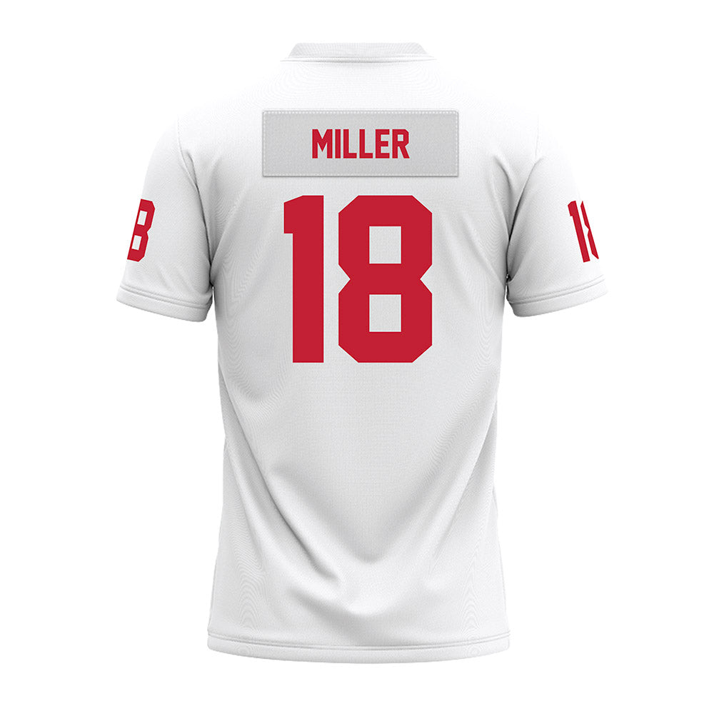 Ohio State - NCAA Football : Bodpegn Miller - White Premium Football Jersey-1