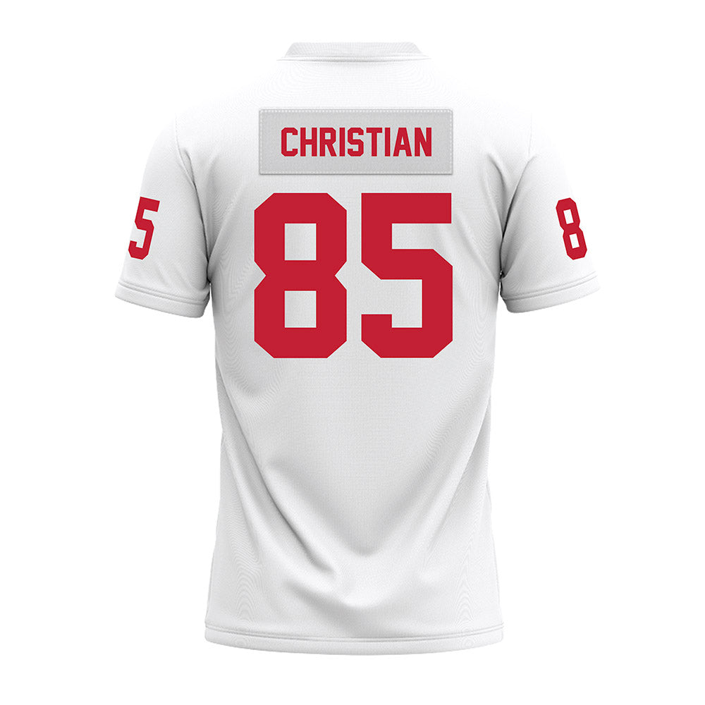 Ohio State - NCAA Football : Bennett Christian - White Premium Football Jersey-1