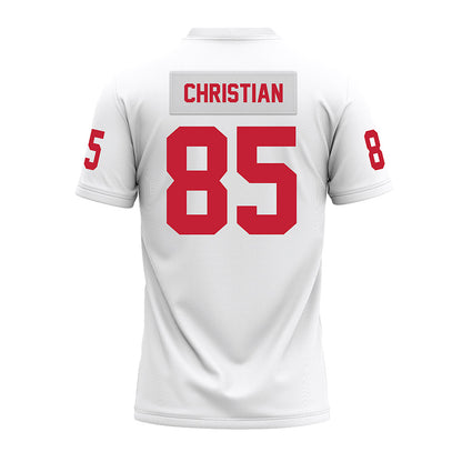 Ohio State - NCAA Football : Bennett Christian - White Premium Football Jersey-1