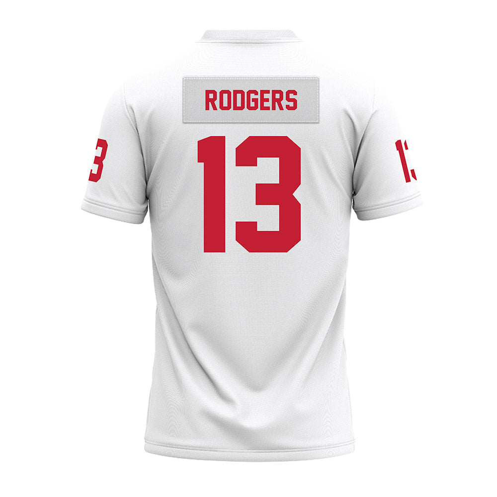 Ohio State - NCAA Football : Bryson Rodgers - White Premium Football Jersey-1