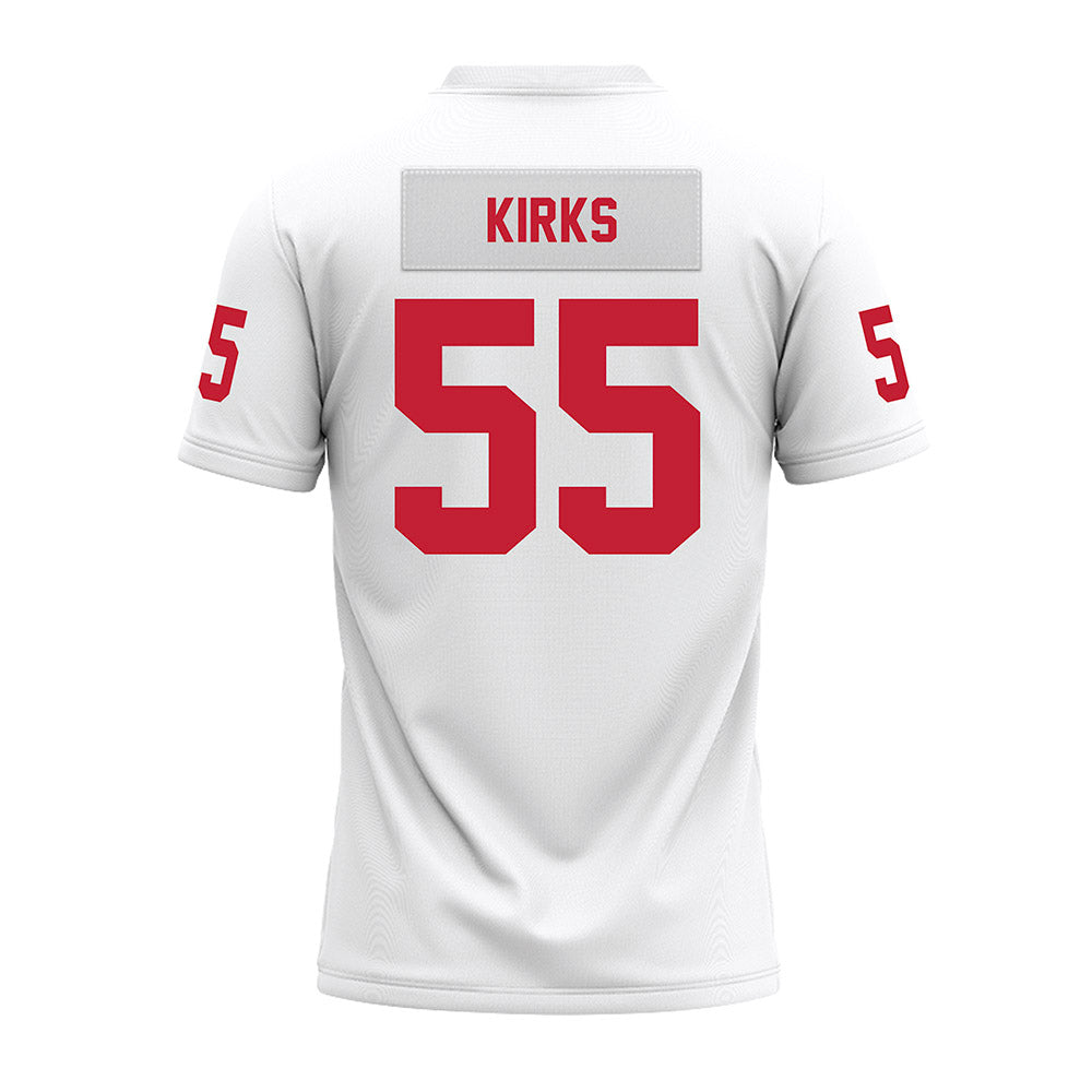 Ohio State - NCAA Football : Dominic Kirks - White Premium Football Jersey-1