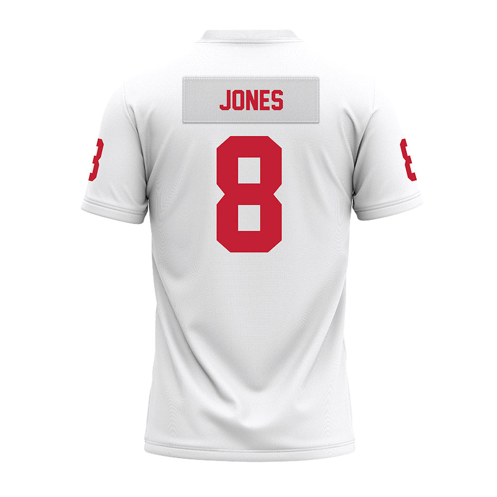 Ohio State - NCAA Football : De'Zie Jones - White Premium Football Jersey-1