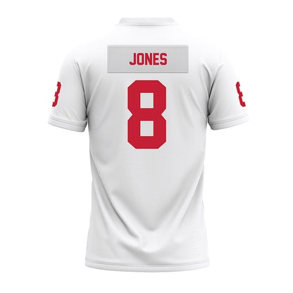 Ohio State - NCAA Football : De'Zie Jones - White Premium Football Jersey-1