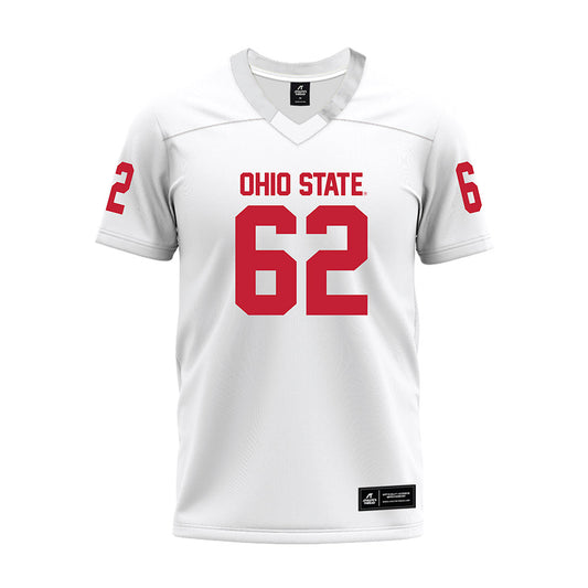 Ohio State - NCAA Football : Josh Padilla - White Premium Football Jersey-0