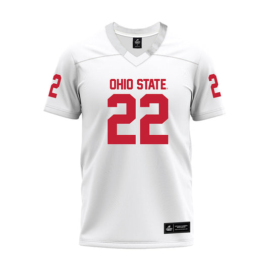 Ohio State - NCAA Football : Calvin Simpson-Hunt - White Premium Football Jersey-0