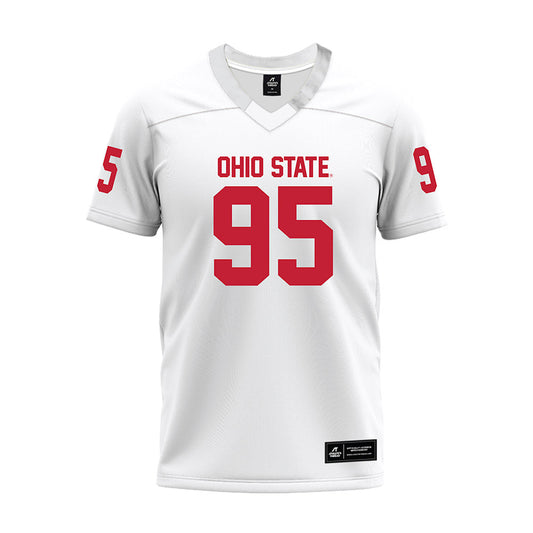 Ohio State - NCAA Football : Tywone Malone jr - White Premium Football Jersey-0