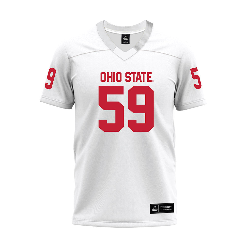 Ohio State - NCAA Football : Ahmed Tounkara - White Premium Football Jersey-0