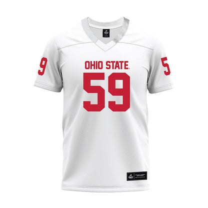 Ohio State - NCAA Football : Ahmed Tounkara - White Premium Football Jersey-0