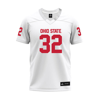 Ohio State - NCAA Football : JJ Sebert - White Premium Football Jersey-0