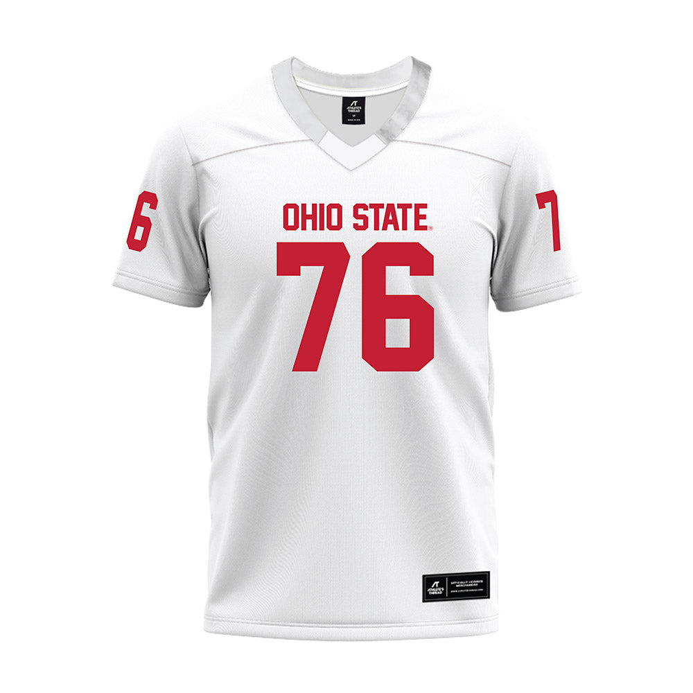Ohio State - NCAA Football : Jake Cook - White Premium Football Jersey-0