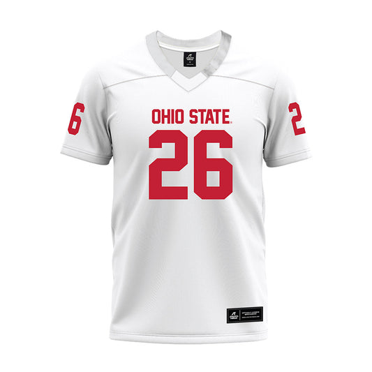 Ohio State - NCAA Football : Payton Pierce - White Premium Football Jersey-0
