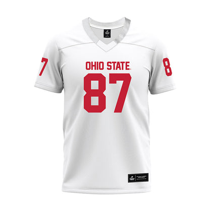 Ohio State - NCAA Football : Brody Lennon - White Premium Football Jersey-0