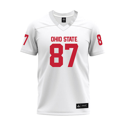 Ohio State - NCAA Football : Brody Lennon - White Premium Football Jersey-0