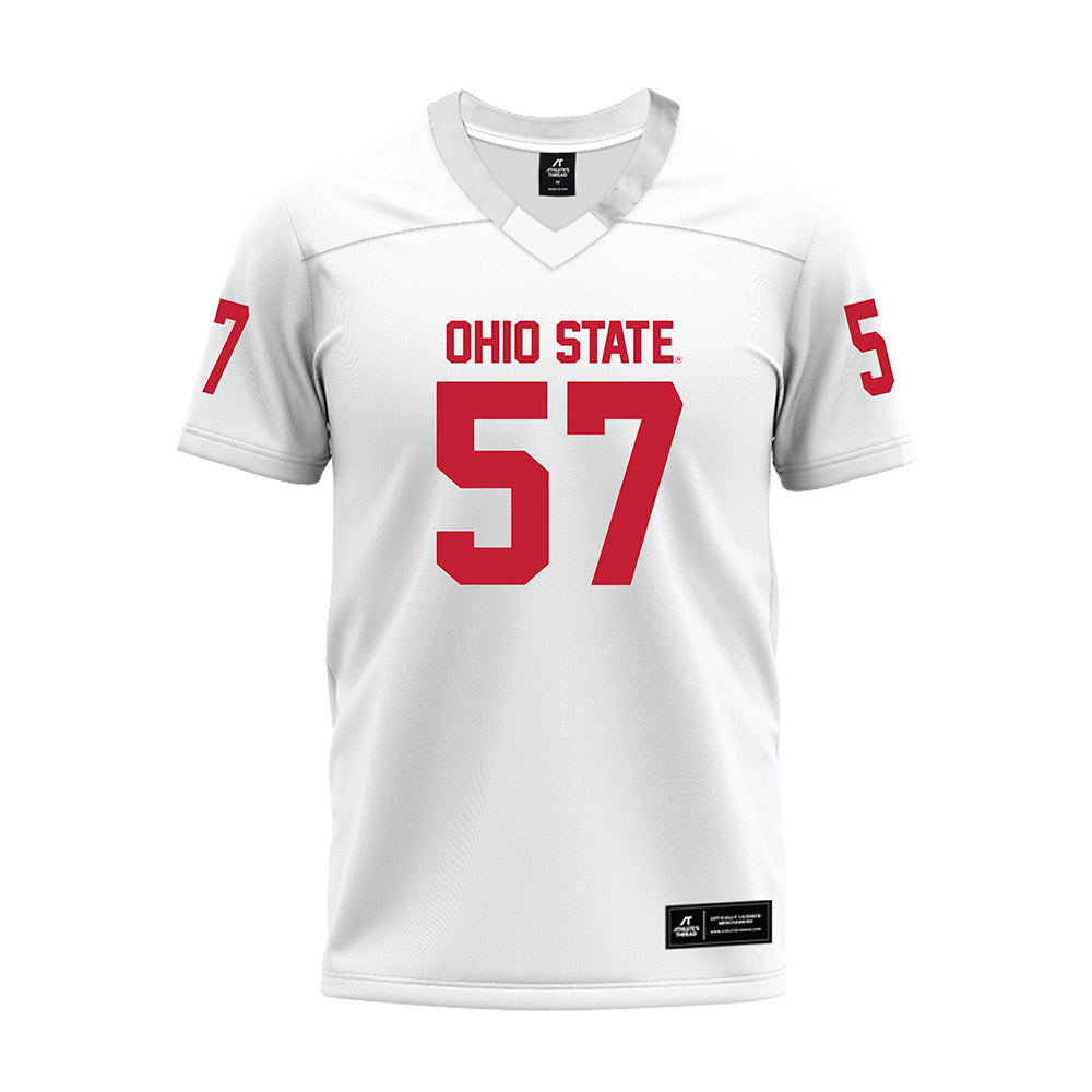 Ohio State - NCAA Football : Ian Gecse - White Premium Football Jersey-0