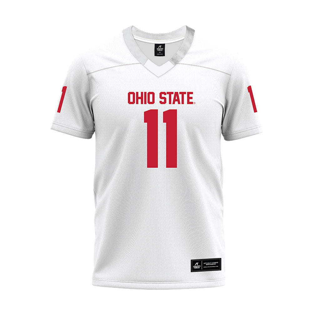 Ohio State - NCAA Football : Quincy Porter - White Premium Football Jersey-0