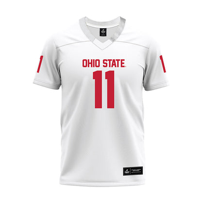 Ohio State - NCAA Football : Quincy Porter - White Premium Football Jersey-0