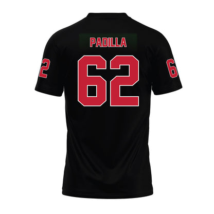 Ohio State - NCAA Football : Josh Padilla - Black Premium Football Jersey-1