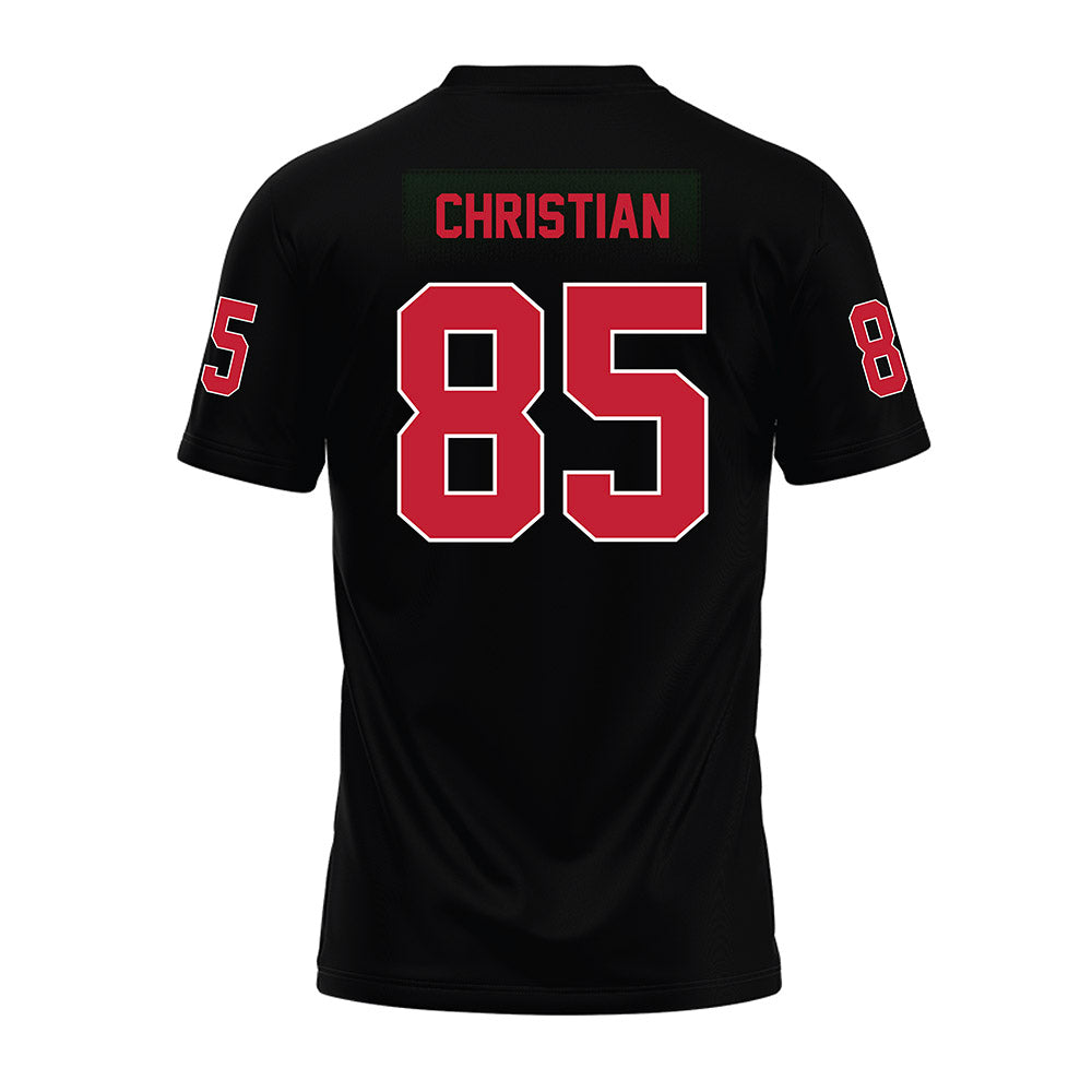 Ohio State - NCAA Football : Bennett Christian - Black Premium Football Jersey-1